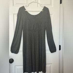 Daisy Fuentes Charcoal Long Sleeve Dress